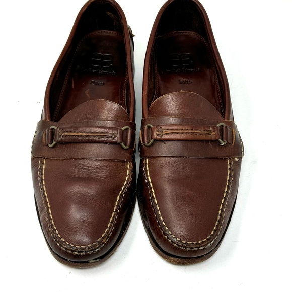 Allen Edmonds Brown Leather Slip On Loafers Mens 10.5 - Picture 2 of 9